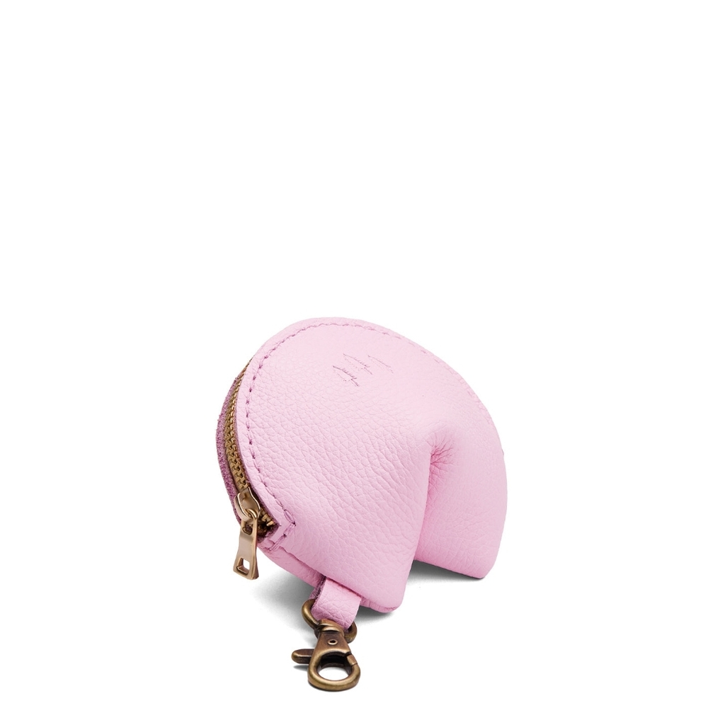 Portland leather Fortune Cookie Keychain (Pinkaboo pink) - Picture 6 of 6